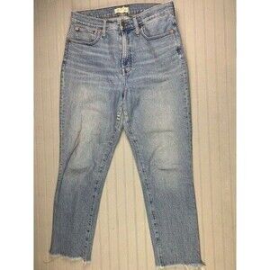 Madewell Size 30 T Womens Jeans The Perfect Vintage Crop High Rise Raw Hem